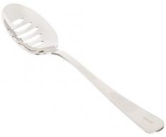 Mercer Culinary Löffel mit Schlitzen + Schale, 18 cm, Edelstahl-Beschichtung, Silberfarben, Silber, 7 7/8