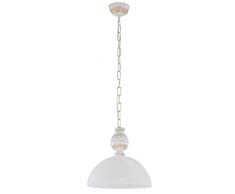 RABALUX Margarete 1er Pendelleuchte, Stahl, E27, 40 W, weiÃ-gold gewischt, 1-flammig