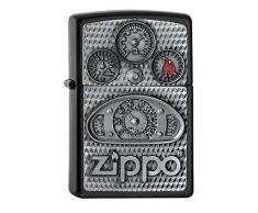 Zippo 2005720 Feuerzeug, Messing, schwarz, one Size