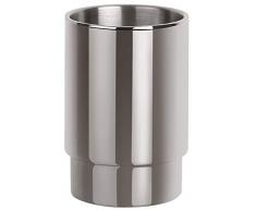 Spirella Zahnputzbecher ZahnbÃ¼rstenhalter Nyo 9,5x6,5 cm Edelstahl - Silber