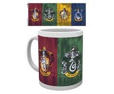 Harry Potter - All Crests - Keramik Tasse - Größe Ø8,5 H9,5cm