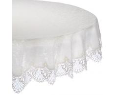 Plauener Spitze by Modespitze 3086E_14_130 Tischdecke Nizza E, Größe 130 cm, rund