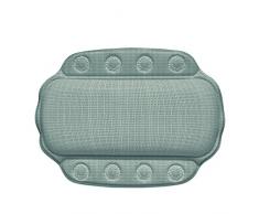 Kela 22371, Nackenkissen Kreta, Mit Sauger, PVC-Weichschaumbeschichtet, 32 x 23 cm, Hellgrau