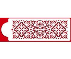 Designer Schablonen C544 Mexikanische Fliesen Kuchen Schablone Ebene 4, beige/halbtransparent