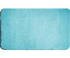 Grund Badteppich, 100% Polyacryl, Ultrasoft, Silber, Bright Turquoise, 70x120 cm