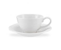 Sophie Conran für Portmeirion Jumbo Tasse & Untertasse – weiß