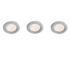Philips Smart Spots Sceptrum LED Einbauspot, 3-flammig, grau 591008716