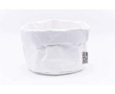 B&P Italia Brottasche Stockholm aus Zellstoff, Weiß, Durchmesser 19 x 12 cm