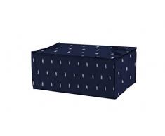 COMPACTOR 3er Set Aufbewahrungstaschen für Bettdecken, 100% hermetischer Reißverschluss, Staubgeschützt, Dunkelblau Kasuri, Polypropylen und EVA, 50 x 70 x 30 cm, RAN8045_3