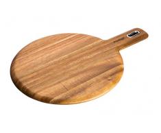 PRESTIGE Moments Akazienholz rund Schneidebrett mit Griff, 35,6 x 25,4 cm -