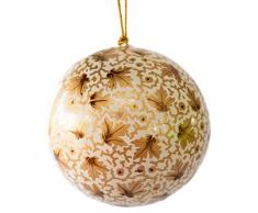 Bollywood Weihnachtskugel, Blattgold, 7,6 cm