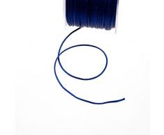 Deko AS GmbH Seidenkordel dunkelblau - 2 mm Breite auf 100 m Rolle - 29031 508-R 002