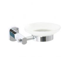 Enzo Rodi 686710 Seifenablage mit Glasschale Serie Topas massiver Messing verchromt