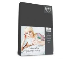 Bed-Fashion Spannbetttuch, Jersey, anthrazit, Single, 90 x 210 cm