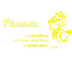 INDIGOS 4051719327786 Wandtattoo, Vinyl, gelb, 60 x 10 x 10 cm