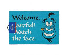 Aladdin Disney Fußmatte, Kokosfaser, Mehrfarbig, 40 x 60 x 1,5 cm