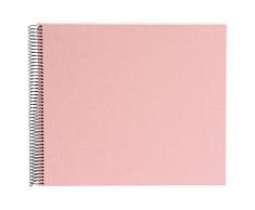 Goldbuch Spiralalbum, Bella Vista, 35x30 cm, 40 weiße Seiten, Leinen, Rosé, 25 322