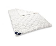 Badenia Bettcomfort Irisette Merino wash Steppbett Leicht mit Baumwollbezug für den Sommer, 155 x 220 cm