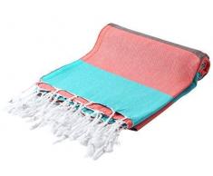 178 cm Paradise Serie Türkisch Badetücher, Baumwolle, Coral Breeze, 95 x 175 x 0.5 cm