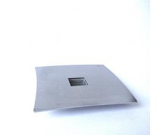 AMABIENTE - Designcandles Designcandles Classic Swing Kerzenleuchter CTE2, Edelstahl, 9 x 9 x 1 cm, Silber, 6-Einheiten