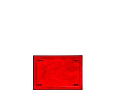 Kartell 01210VR Dune Tablett, Plastik, rot, 55 x 38 x 3 cm