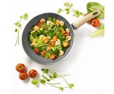 GreenPan Wood-be cw001400 – 002 Pfanne Wok Aluminium Grau Quartz 28 cm