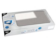 Papstar, 20 Mitteldecken, stoffähnlich, Vlies soft selection plus 80 cm x 80 cm grau Casali, #84934