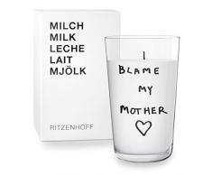Ritzenhoff Next Milk Milchglas von Hugo Guinness, aus Kristallglas, 250 ml