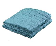 Gözze Handtuch 2er-Set, 100% Baumwolle, 50 x 100 cm, Berlin, Petrol, 101-2175-A4