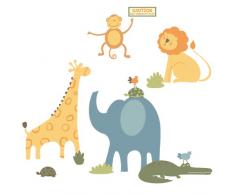 RoomMates Zoo Animals Wandsticker mit Tiermotiven Mega-Pack