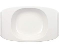 Villeroy & Boch Urban Nature Suppenteller, 31x20 cm, Premium Porzellan, Weiß