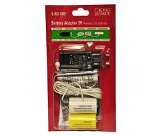 Konstsmide, 5182-000, Netzadapter fÃ¼r Batterieartikel von Konstsmide mit 2 x D 1.5V Batterien, 3V, weiÃes Kabel