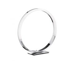 WOFI 8117.01.01.6400 A, Tischleuchte, Aluminium, 8.5 watts, Integriert, Chrom, 40 x 11 x 42 cm