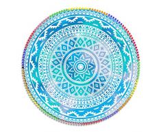 DHESTIA HOME DhestiaHome Viana Handtuch, rund, Mikrofaser, 160 cm, Mehrfarbig