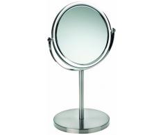 Kela 20722 Standspiegel, 1-/3-fach Vergrößerung, Ø 20cm, Metall/Acrylglas, Jade, Verchromt