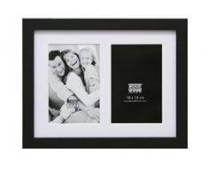 Deknudt Rahmen S66Ka2-13.0X18.0 Bilderrahmen Schwarz, 2 Bilder Vertikal