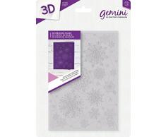 Gemini 3D-Prägeschablone, Motiv: Weihnachtsstern, plastik, durchsichtig, 5 x 7-Inch