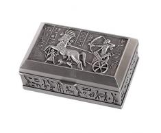 lachineuse Schmuckkästchen, aus Metall, hübsche ägyptische Dekoration