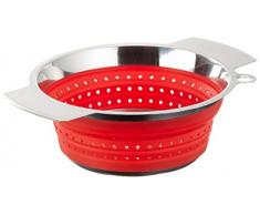 Rösle 16121 Seiher faltbar, 20 cm Durchmesser, rot