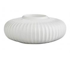 Kähler Hammershoi Teelichthalter, Porzellan, weiß, 13cm