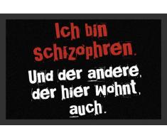 empireposter Ich Bin schizophren - Fussmatte, GrÃ¶Ãe: 60 x 40 cm, Material Polypropylen