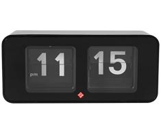 Home Flip Flop Tischuhr, Kunststoff, Schwarz