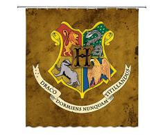 Feierman Plattform 9 3/4 Vorhang für die Dusche Decor Magische Portal zu Welt Wizarding Schule Stoff Badezimmer Vorhang Decor Schimmelresistent Maschinenwaschbar mit Haken 177,8 x 177,8 cm Multi 4802