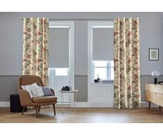 SG Home Vorhang nach Maß Natur-rot mit Multifunktionsband, 265L/130W, Rosella verfügbar - Andere Größen verfügbar