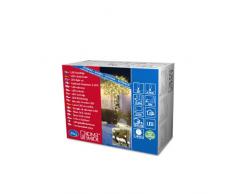 Konstsmide 3609-110 Micro LED Lichterkette / für AuÃen (IP44) / 24V AuÃentrafo / 20 warm weiÃe Dioden / schwarzes Kabel