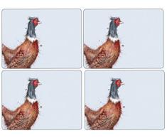 Pimpernel Tischsets - Wrendale Pheasant - 4er Satz