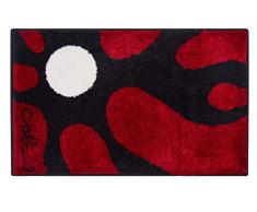 Grund COLANI Exklusiver Designer Badteppich 100% Polyacryl, ultra soft, rutschfest, ÃKO-TEX-zertifiziert, 5 Jahre Garantie, Colani 12, Badematte 60x100 cm, rot