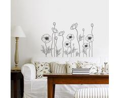 Walplus Wand Sticker Familie Aufkleber Kunst Dekoration WeiÃe Blumen Wohnzimmer