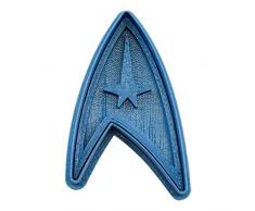 Cuticuter Star Trek Ausstechform, Blau, 8 x 7 x 1.5 cm