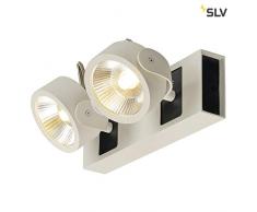 SLV KALU Wand-und Deckenleuchte, Aluminium, weiÃ/schwarz